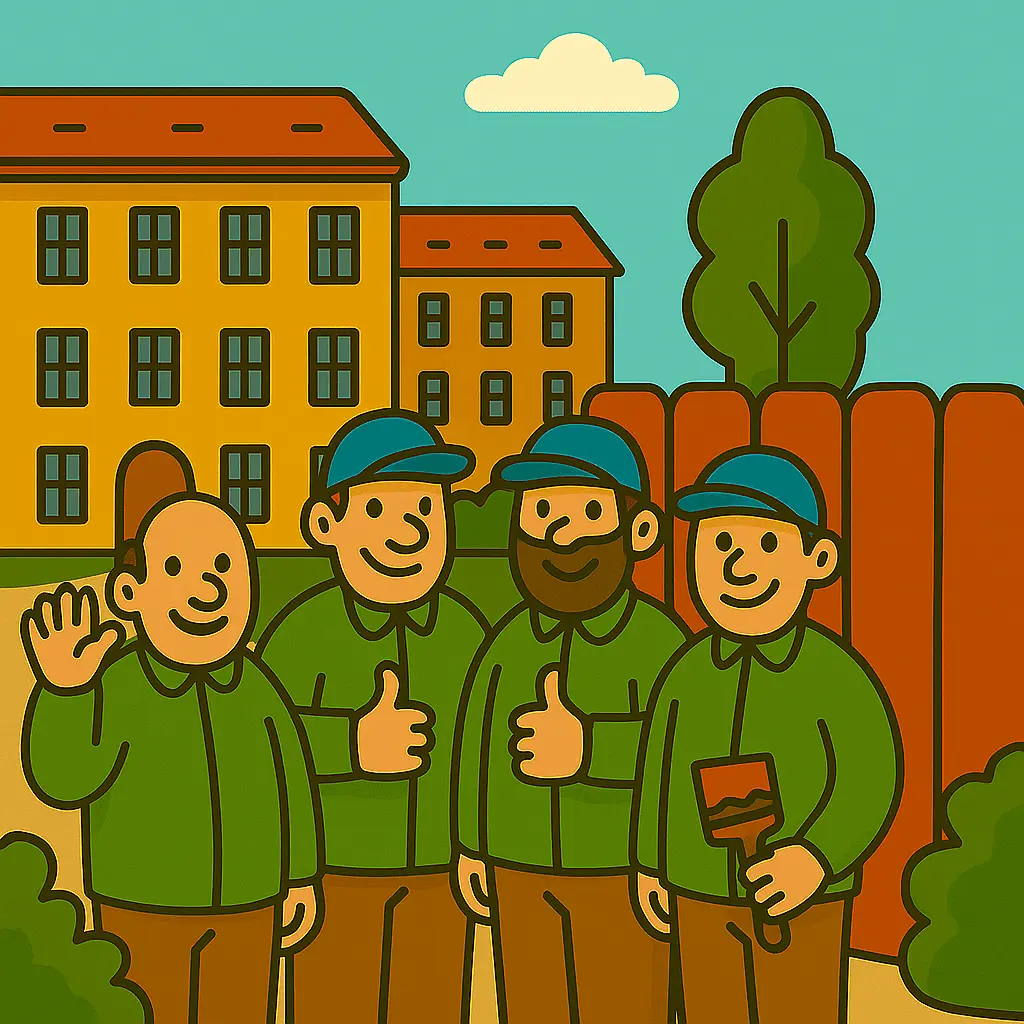 Professioneller Hausmeister bei der Arbeit in einem modernen Gebäude