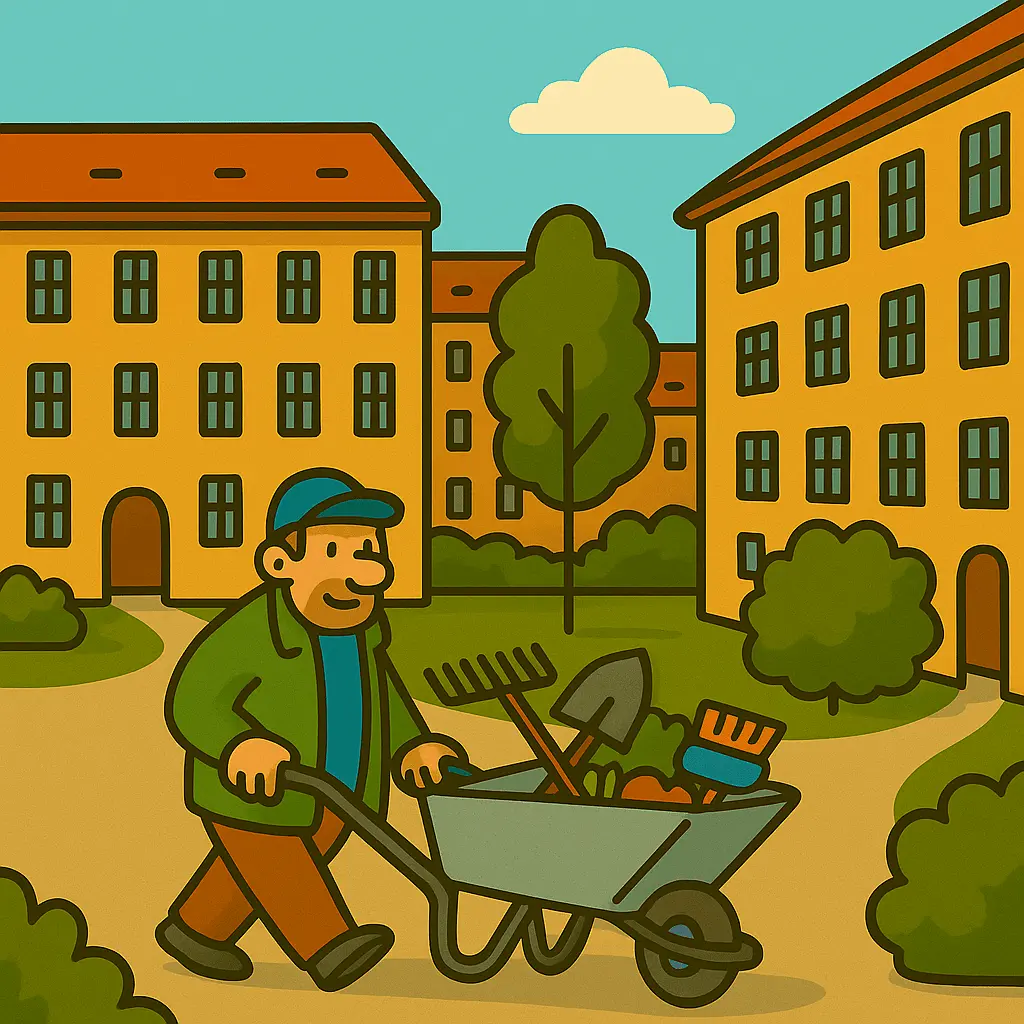 Moderne Wohnanlage mit professionellem Hausmeisterservice